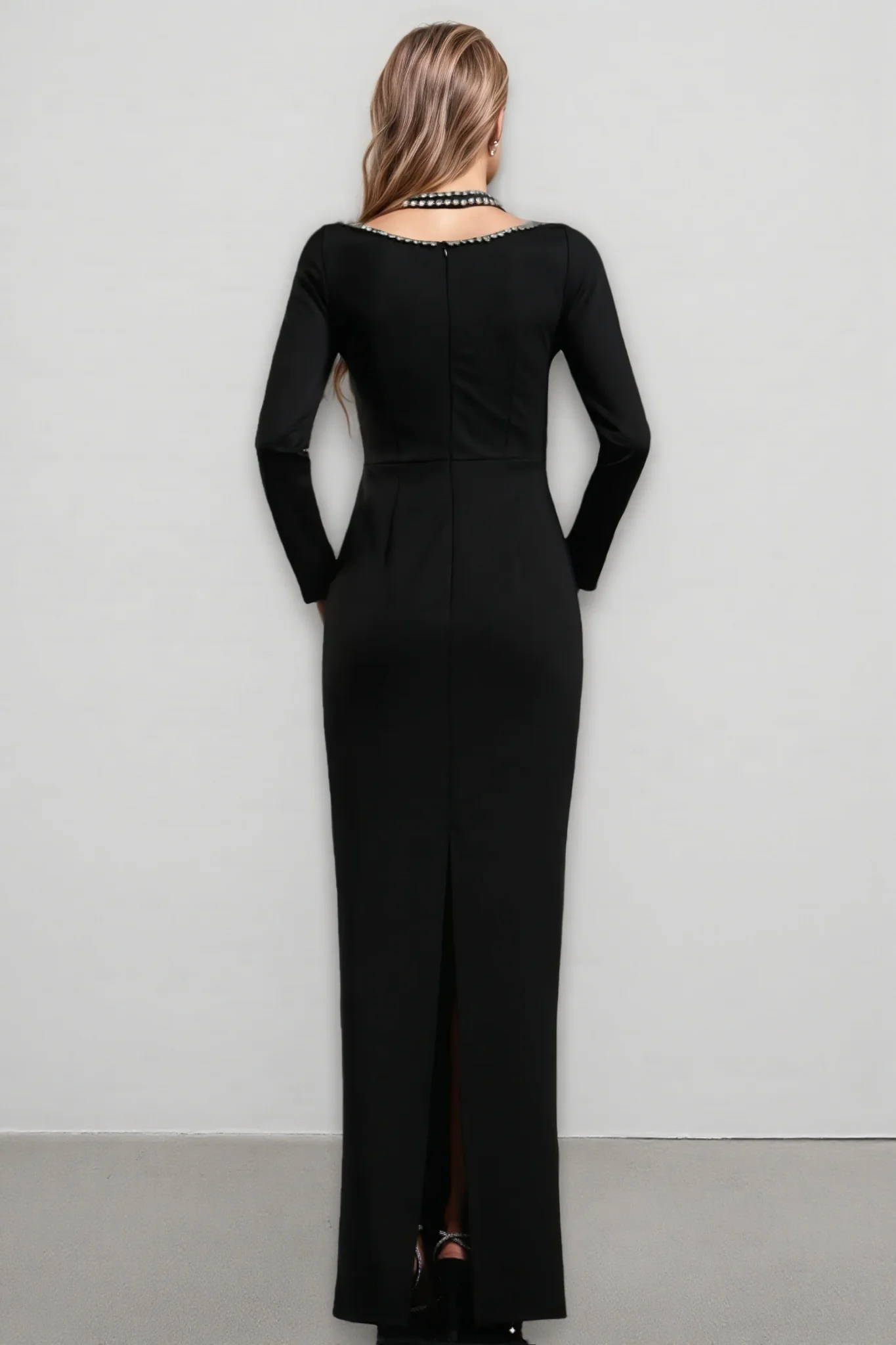 Revie V-Neck Bandage Maxi Dress