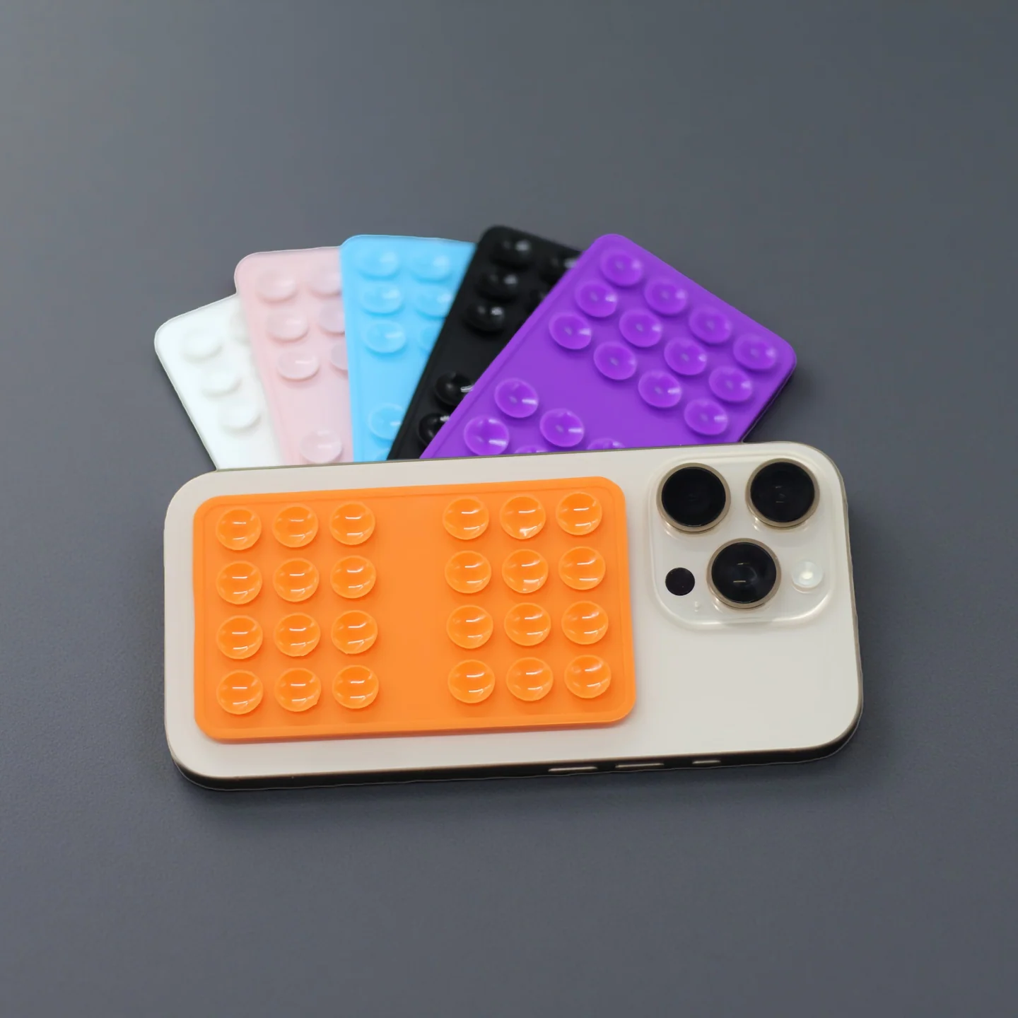 StikGrip 2: Colorful Double Sided Suction Cup Smart Phone Mounts (6pk)