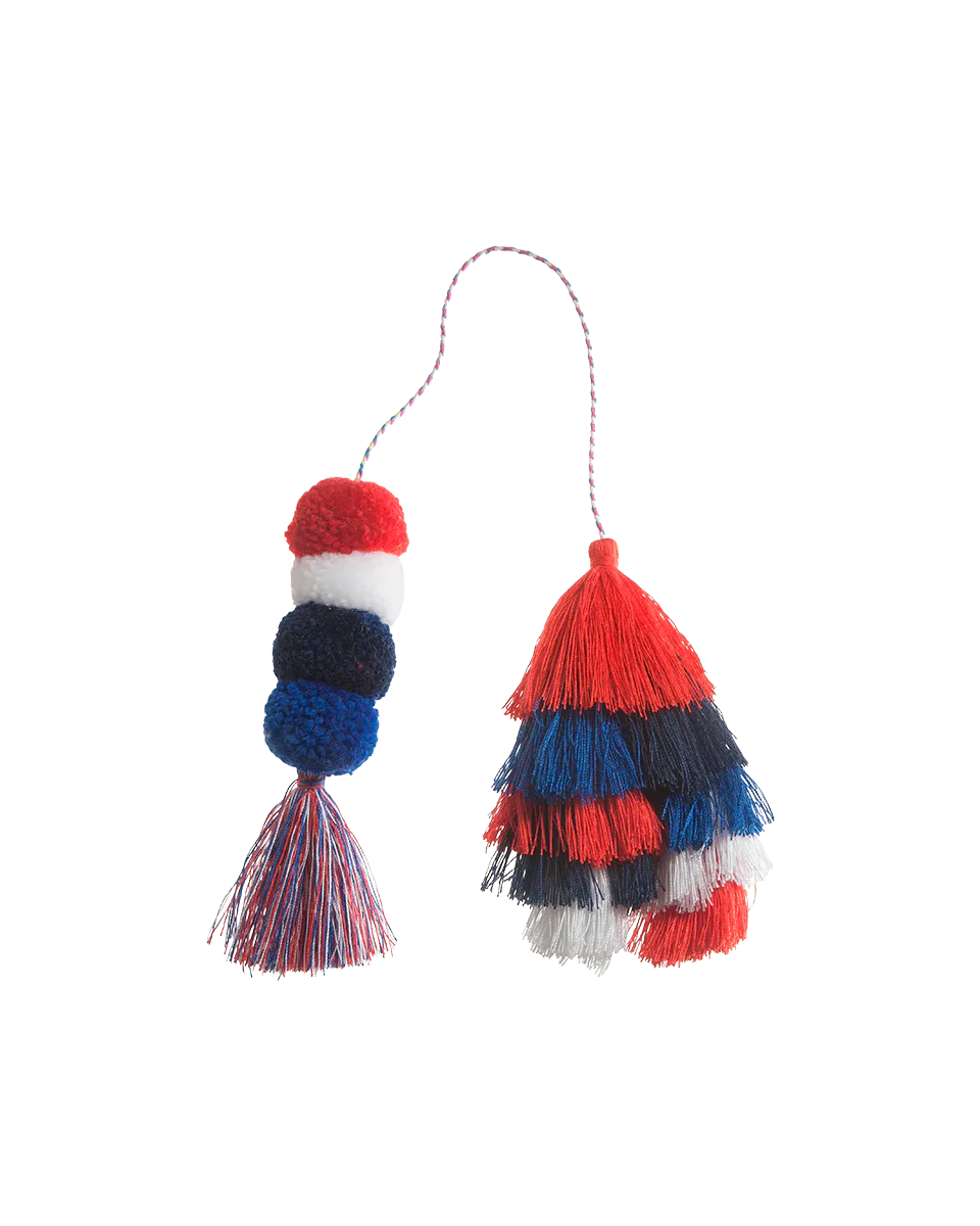 Bogg® Bag Bauble - USA Double Tassel