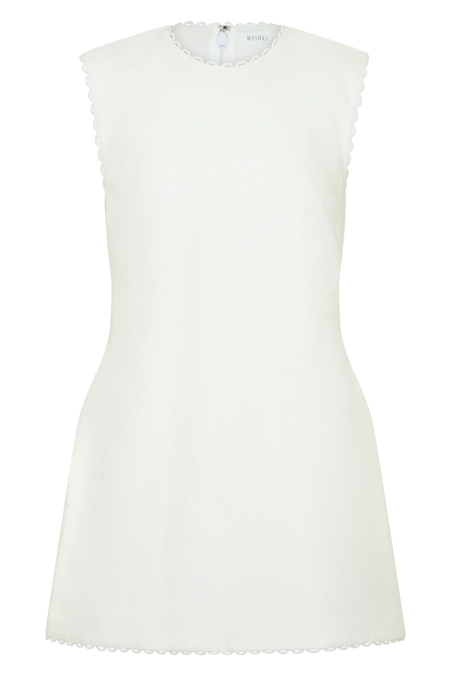 Antonella Linen Mini Dress - White