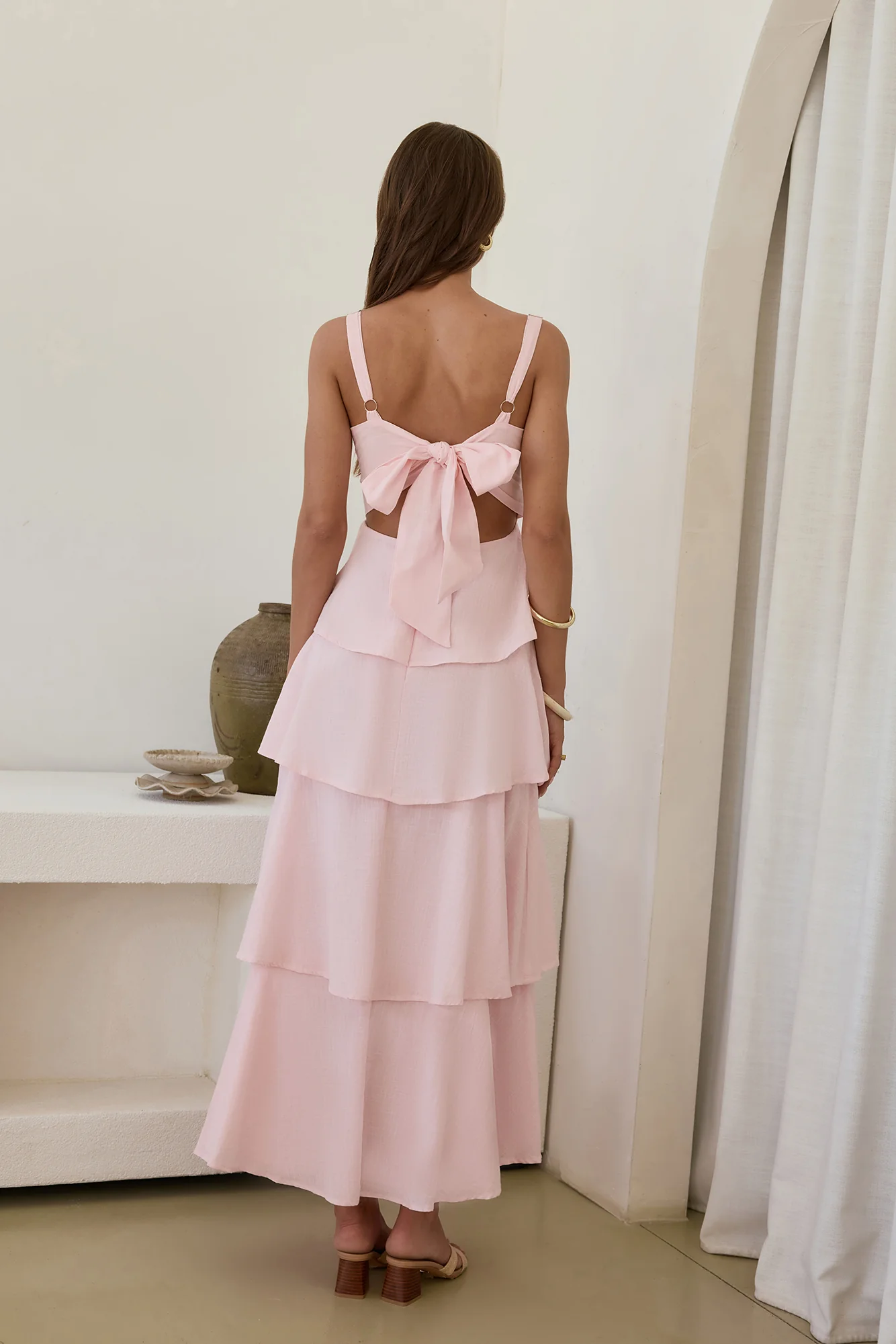 In Your Orbit Maxi Dress Pink - luluinthesky