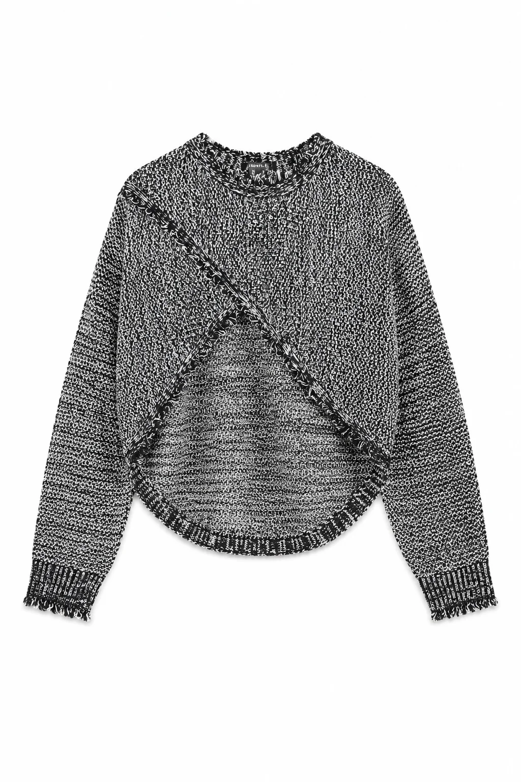 Fringe-Trim Open-Back Bolero Sweater