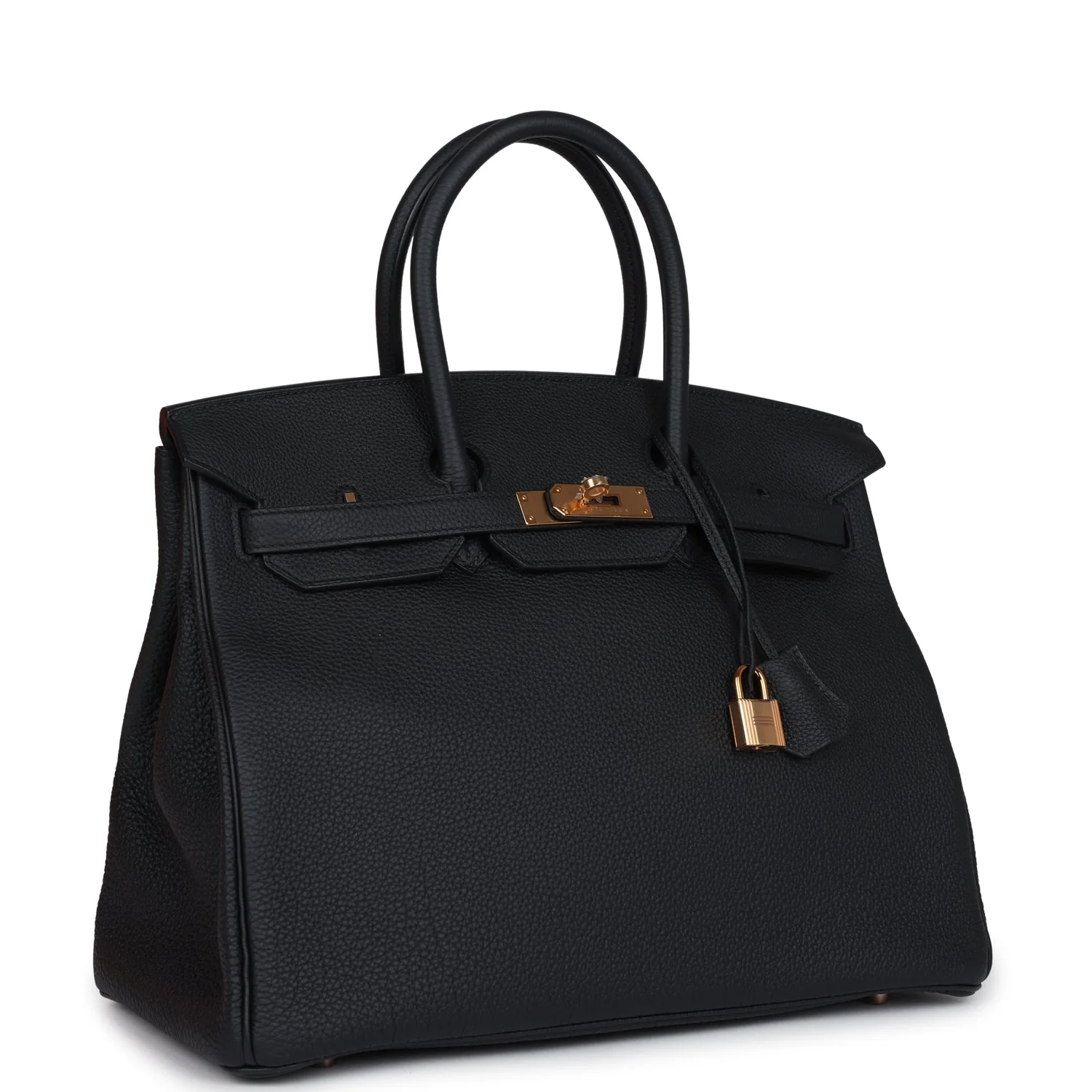 Hermes BirkinBlack Togo Rose Gold Hardware
