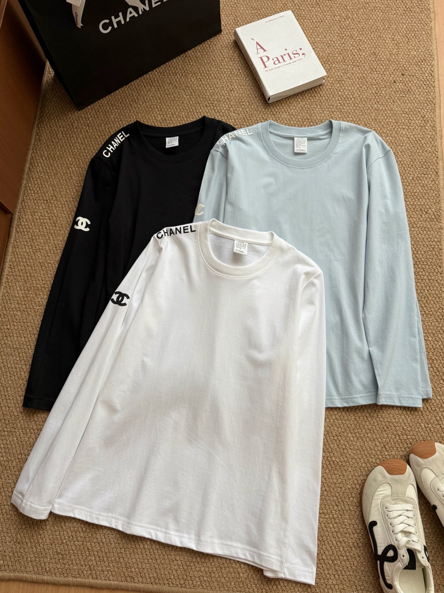 [TOP] CHANEL Long-Sleeve T-Shirt - 3 Color