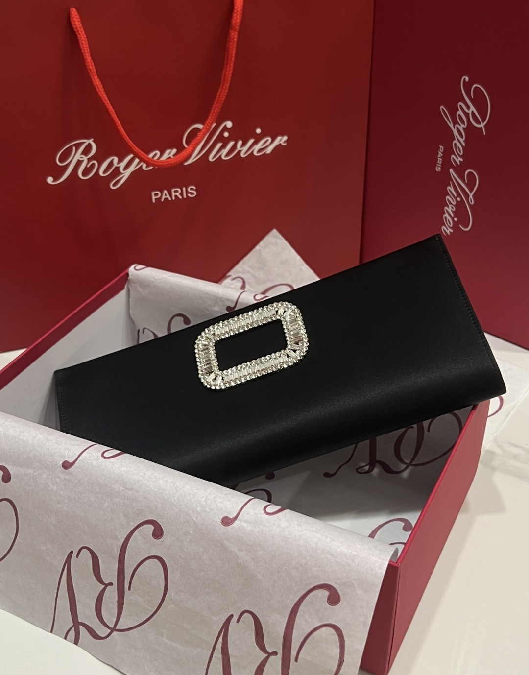 [TOP] ROGER VIVIER Diamond Bag 27 CM - Purple - 711 Luxury