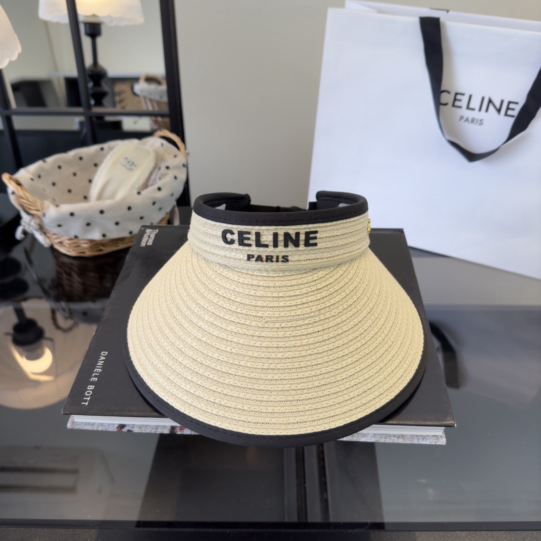 [TOP] CELINE  Open-brim Hat - Beige - 711 Luxury