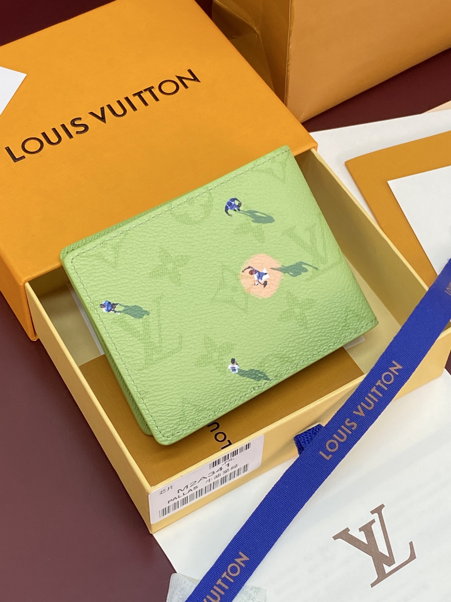 [TOP] Louis Vuitton LV Slender Wallet 11 x 8.5 x 2 cm - Green - 711 Luxury