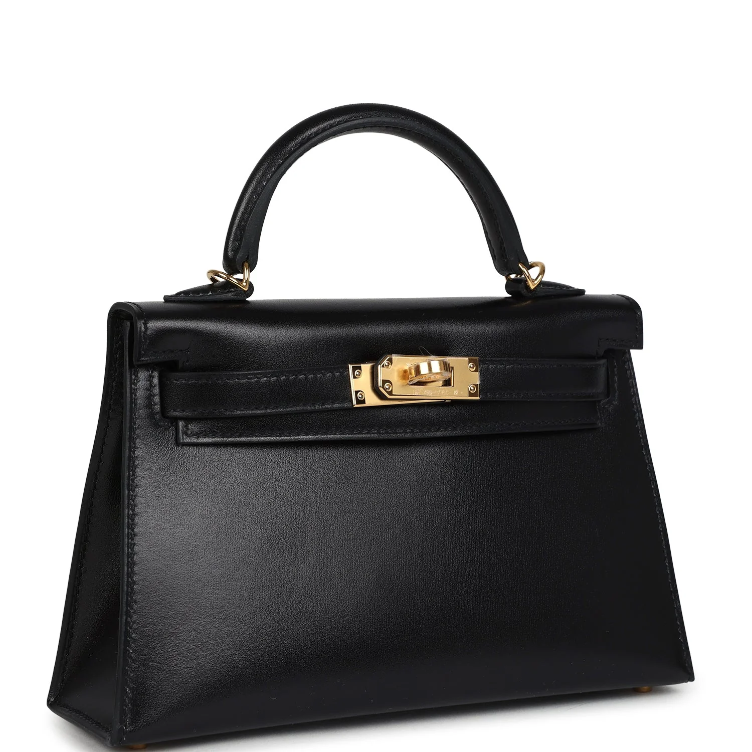 Hermes Kelly Sellier  Black Box Gold Hardware