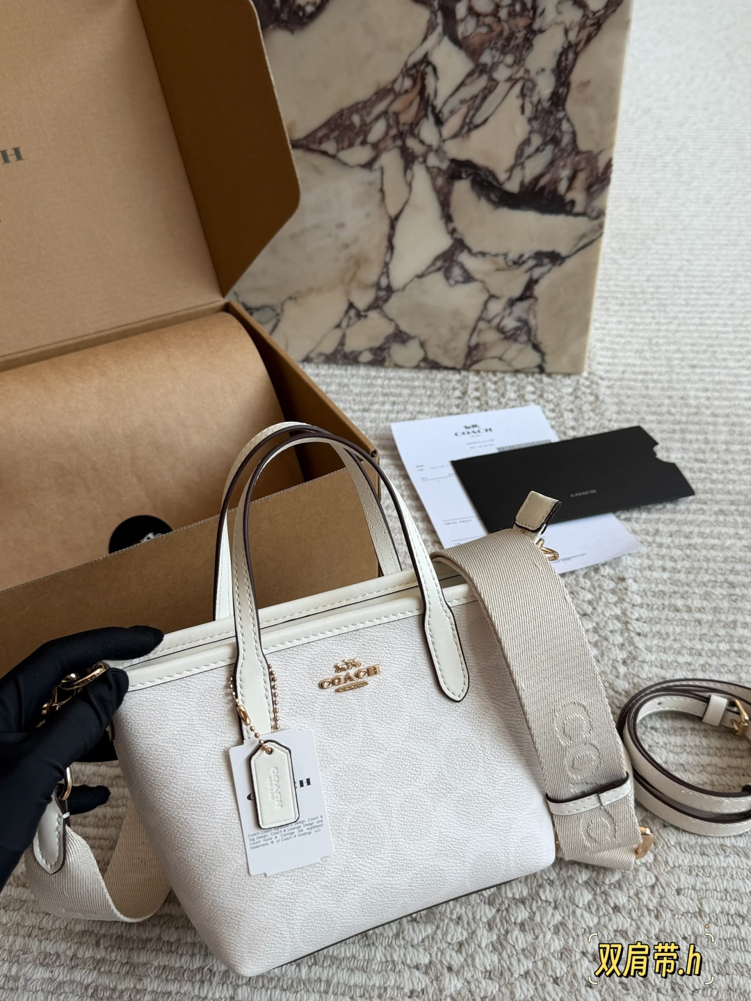 Coach City Mini Tote Bag with Removable Shoulder Strap (Replica)