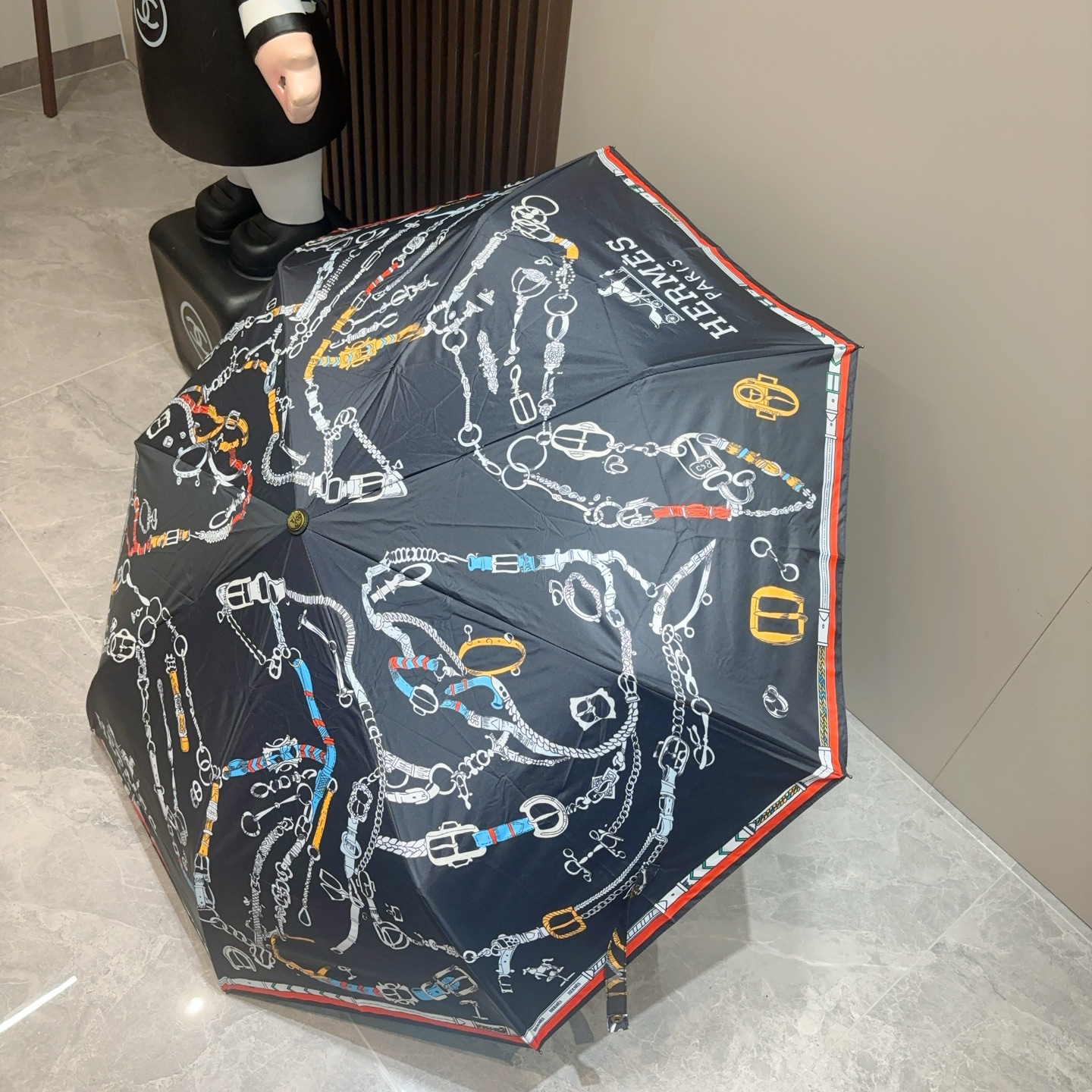 [TOP] HERMES Umbrella - Black - 711 Luxury
