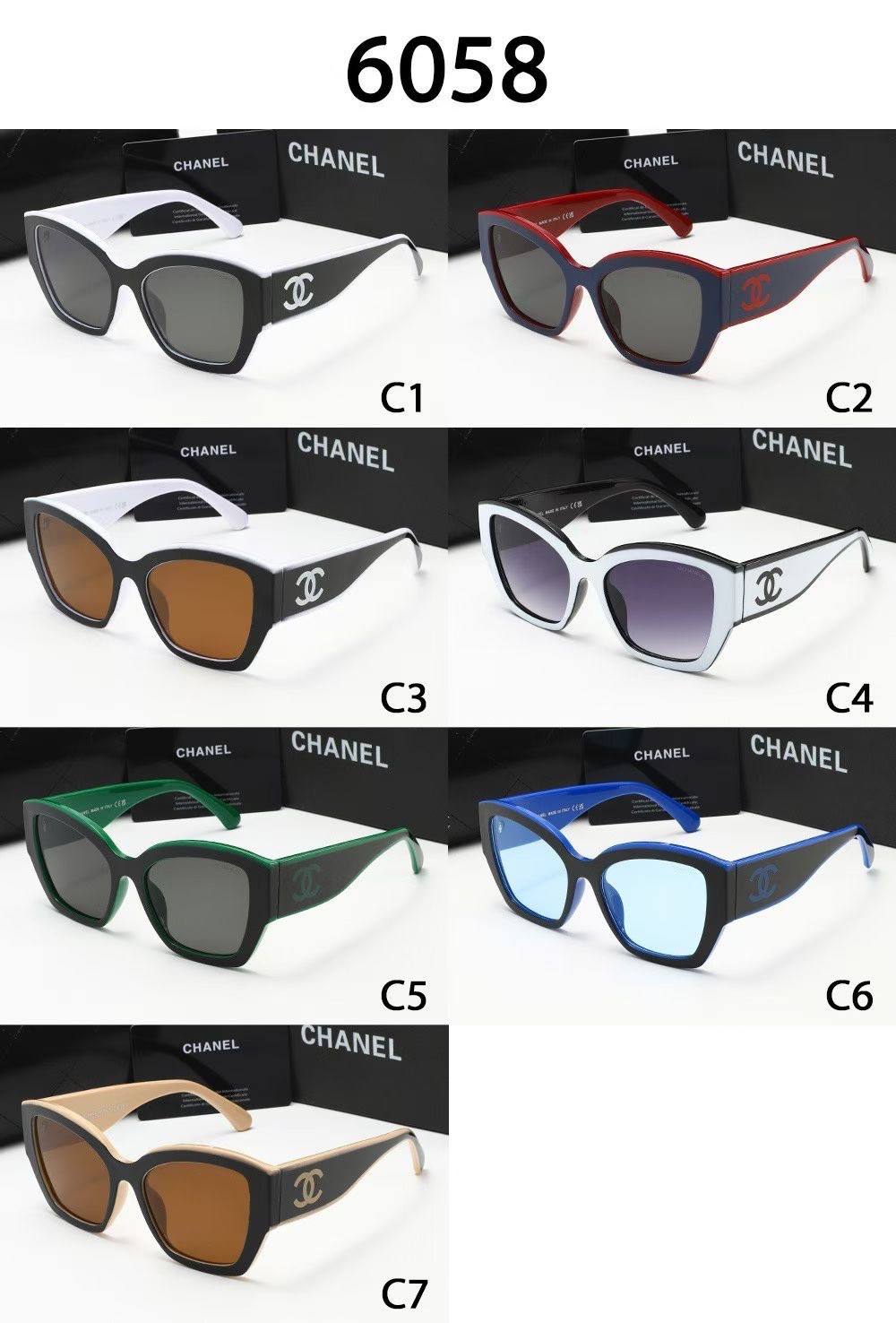 [TOP] CHANEL Sunglasses - 7 Colors