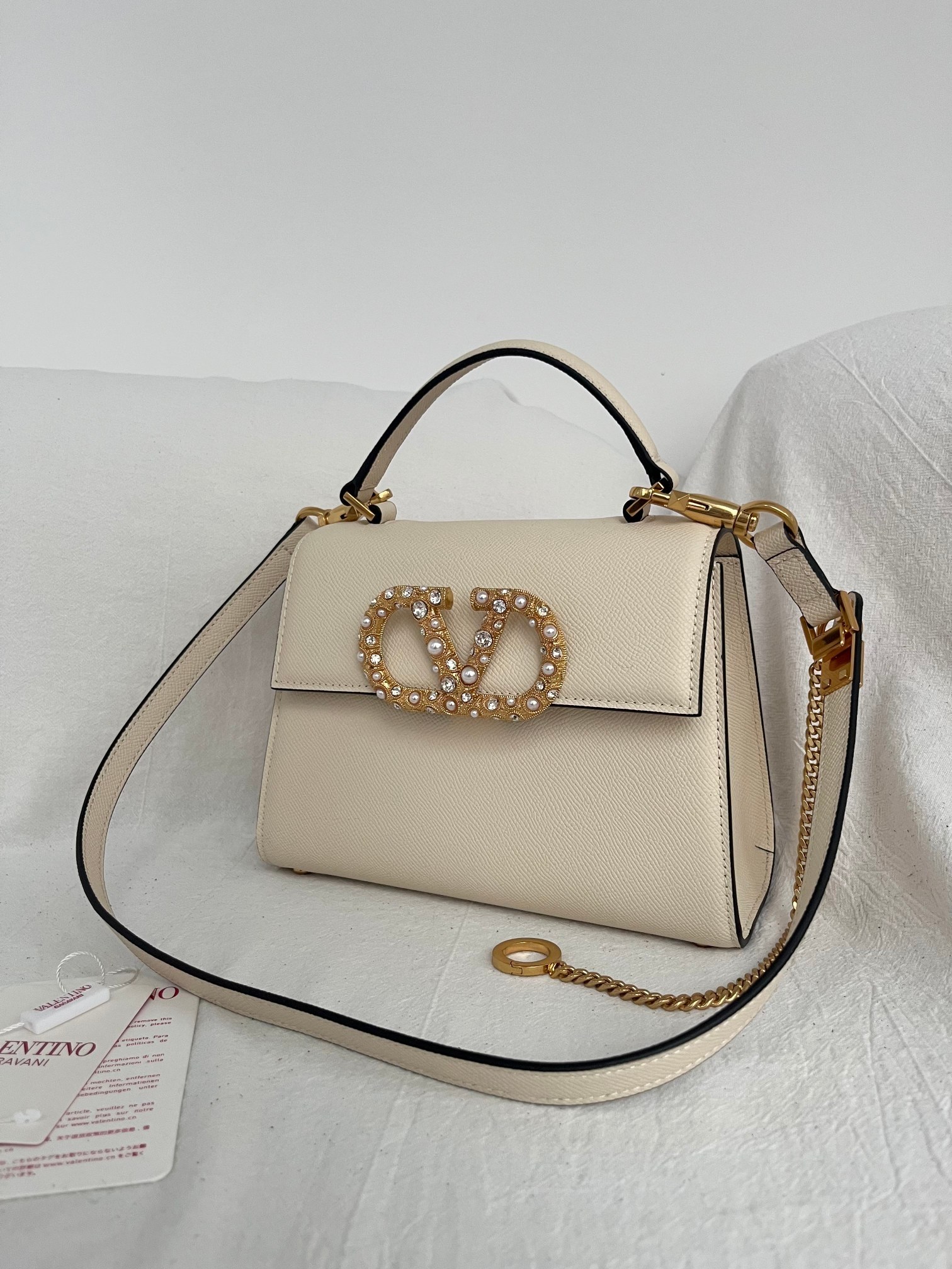 [TOP] VALENTINO Garavani Vsling  Bag 22x16x9cm - Beige
