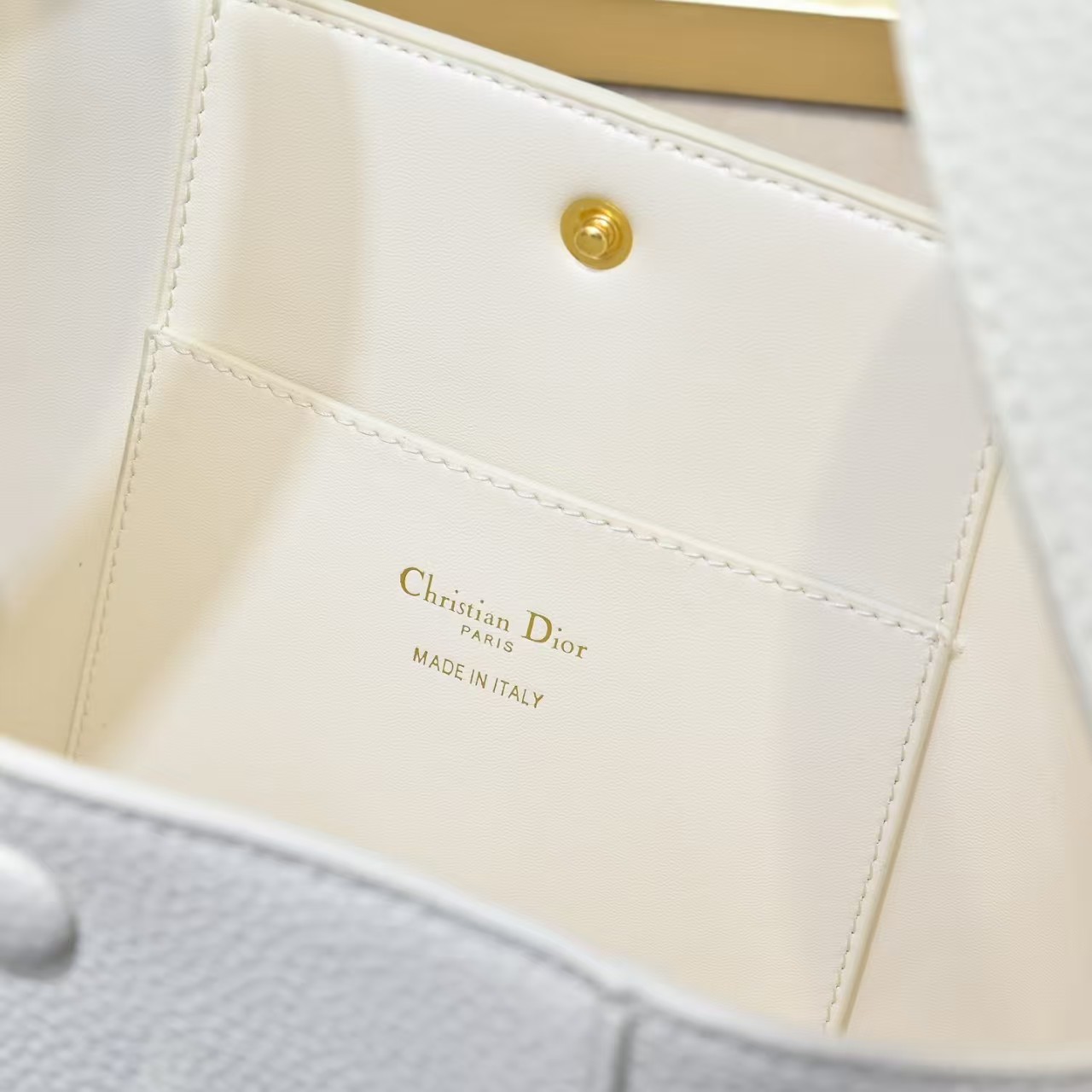 [TOP] Christian Dior CD Signature  Hobo Bag 21*19*11cm - White - 711 Luxury