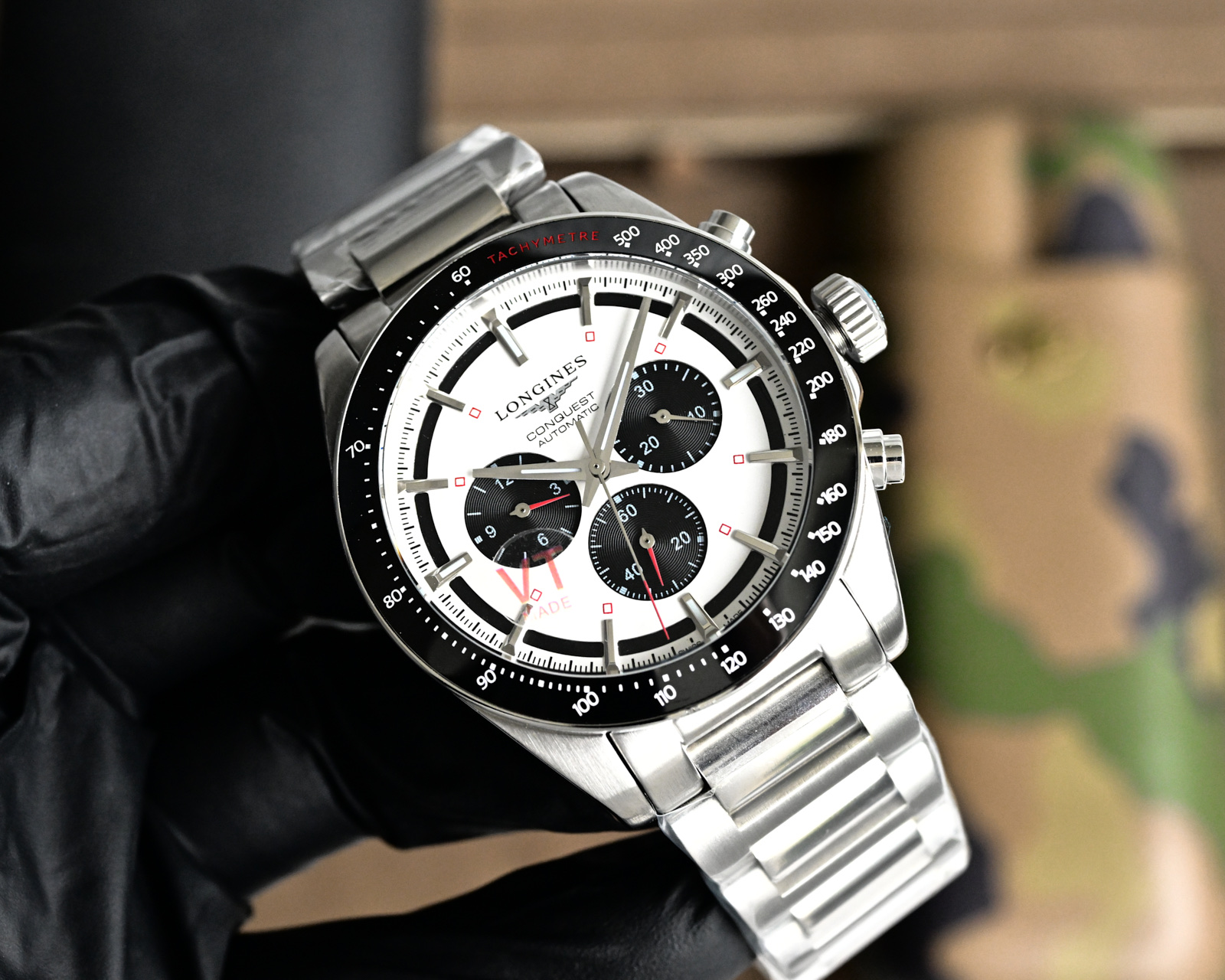 [TOP] LONGINES Watch 42mm - Black/White - 711 Luxury