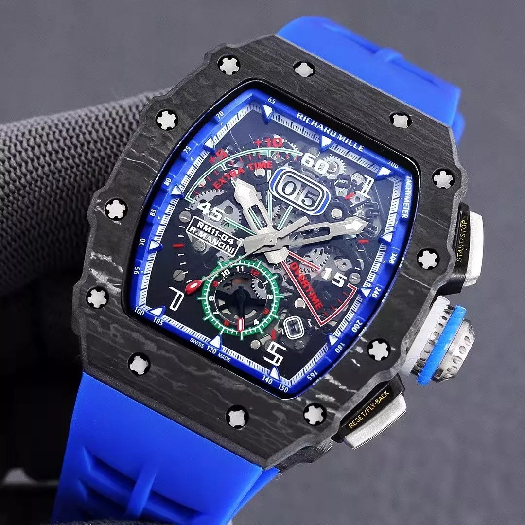 RM 11-03 Skeleton Blue Strap 41mm