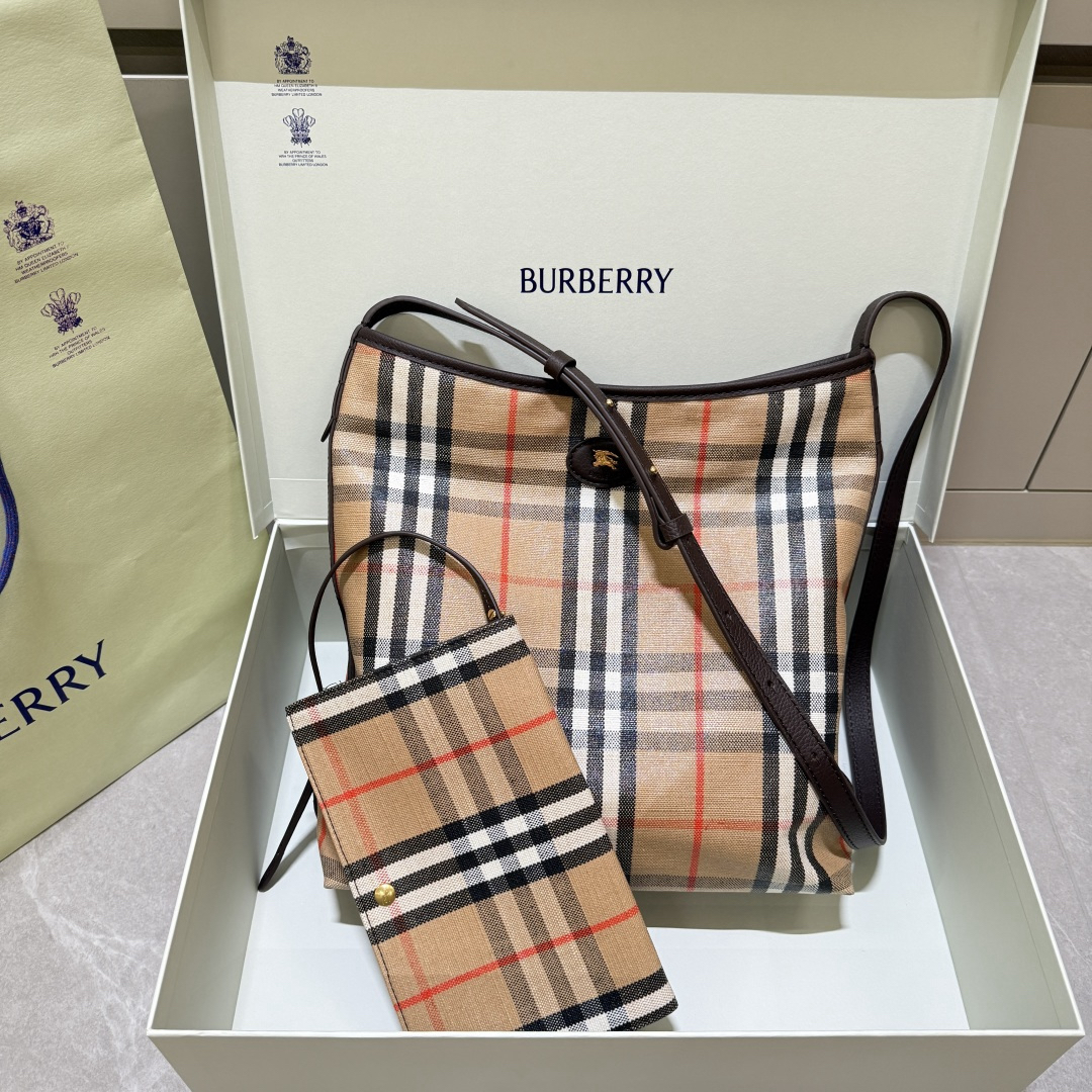 [TOP] BURBERRY Tote Bag 28.5x11.5x31cm - Khaki - 711 Luxury