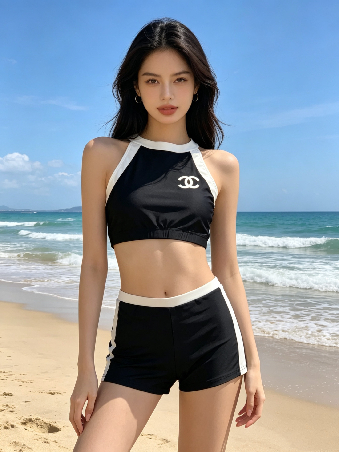 [TOP] CHANEL Swimsuit - Black - 711 Luxury