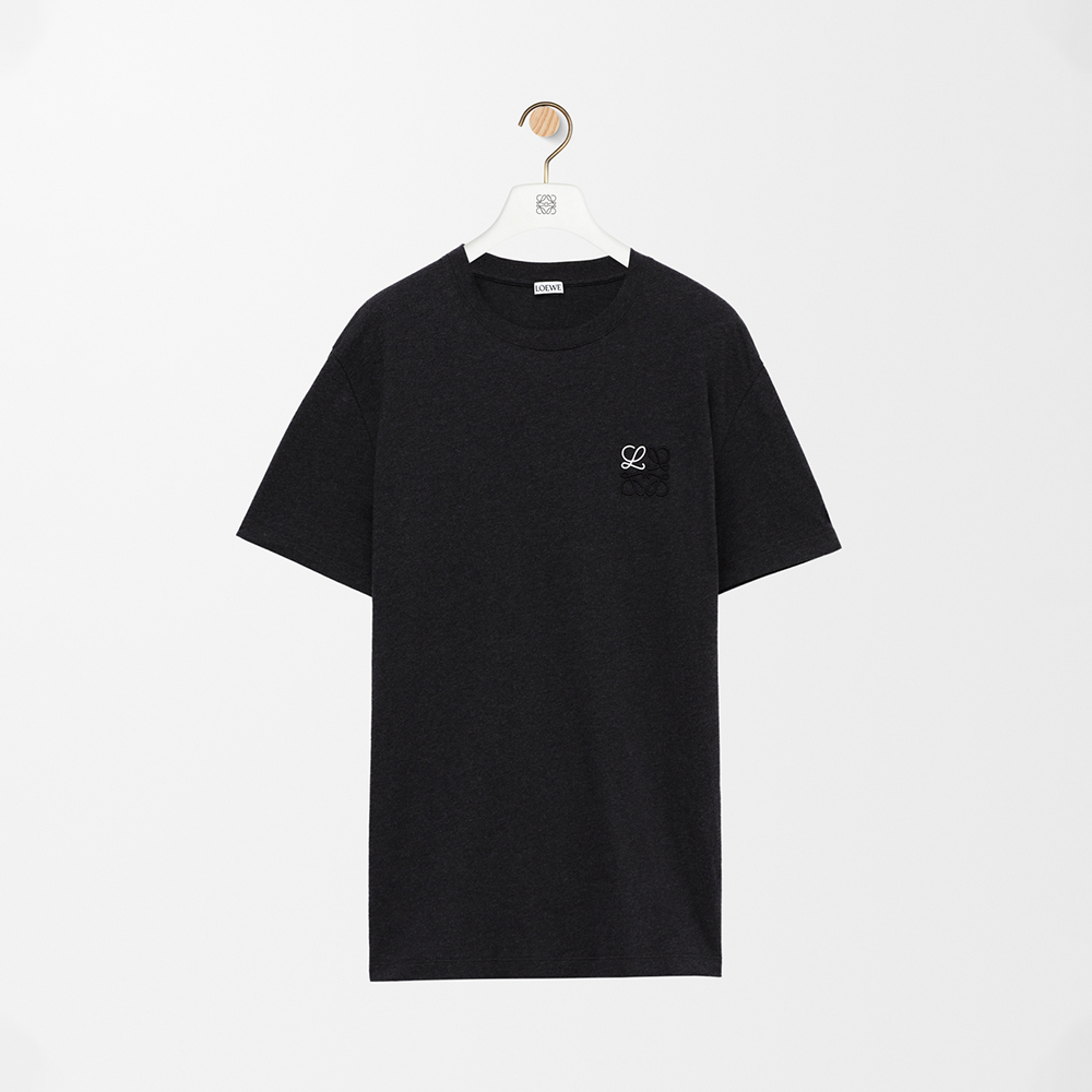 LOEWE Regular fit T-shirt in cotton Grey #293552