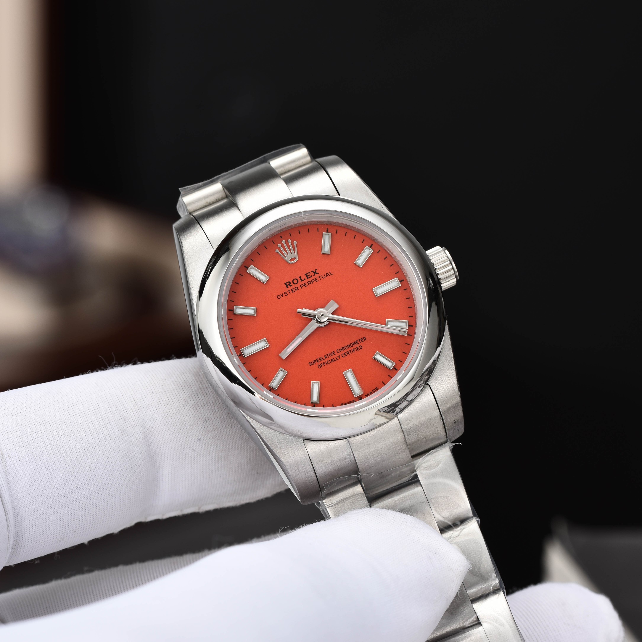 [TOP] ROLEX  Watch 31mm - Red