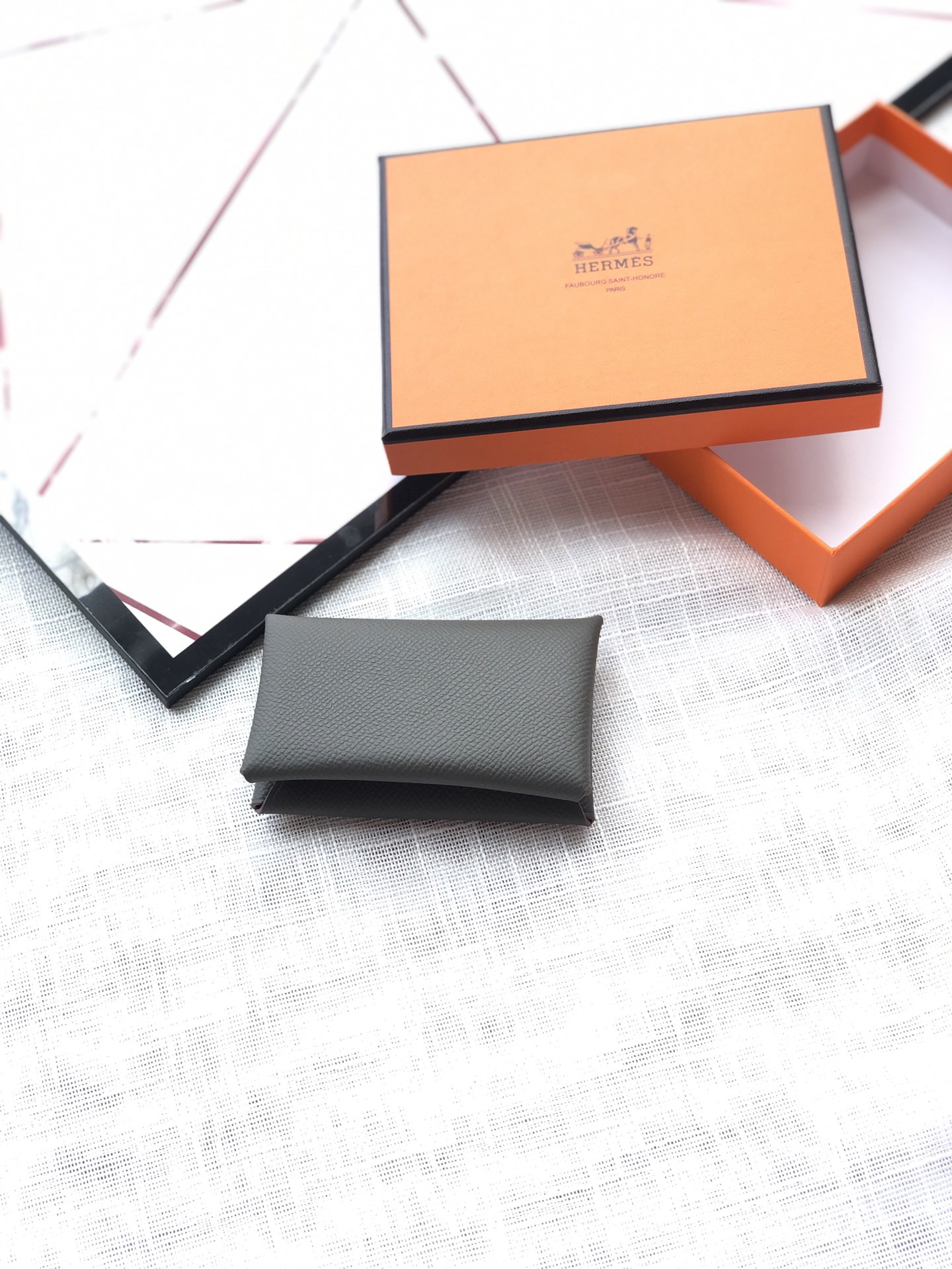 [TOP] HERMES Bastia Mini Card Holder 10.5cm - 3 Colors