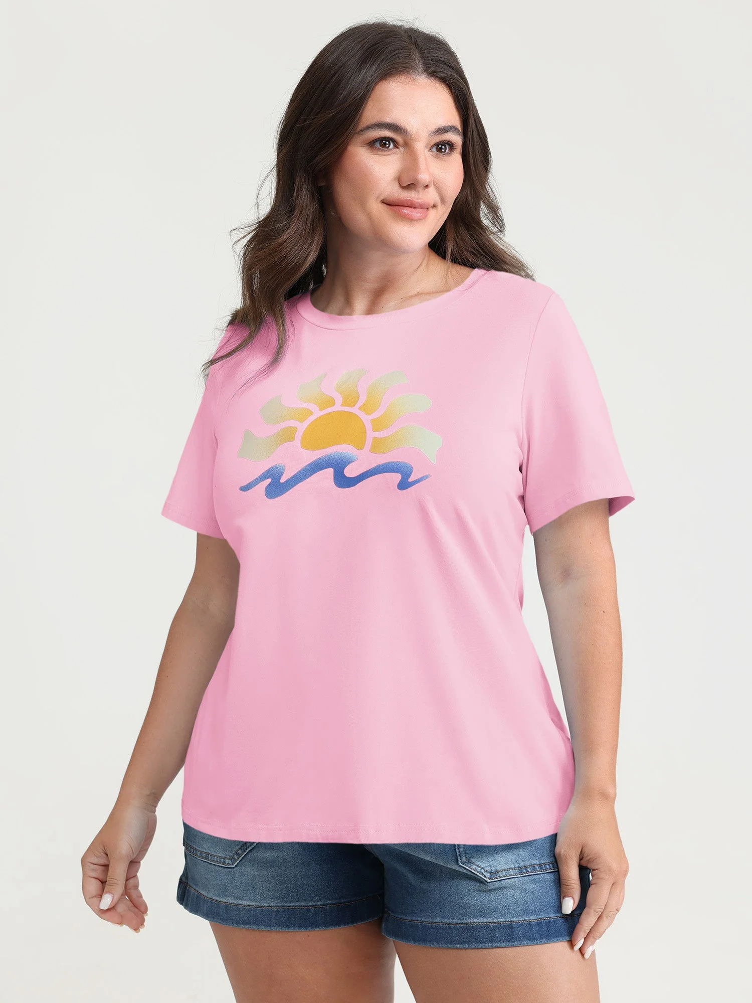 Cotton Sun Approved Crew Neck T-Shirt