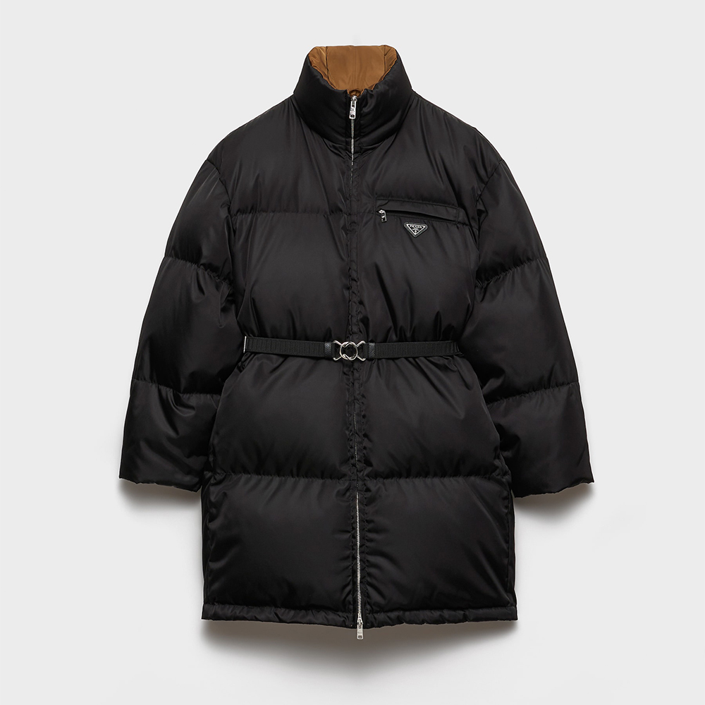 Prada black Clothing PRADA Black Re-nylon Down Jacket #394862 | Nigo Office