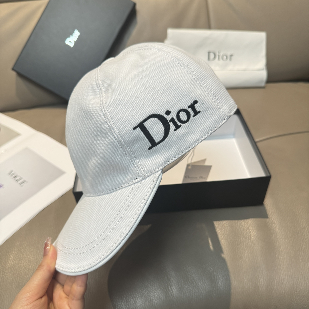 [TOP] Christian Dior Hat - White - 711 Luxury