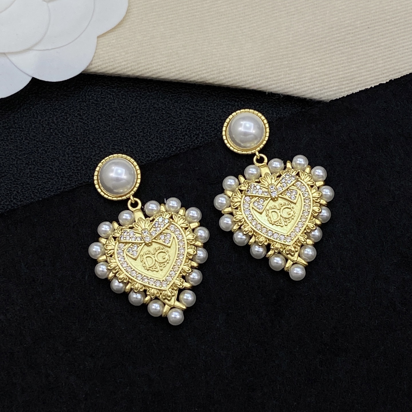 [TOP] Dolce & Gabbana D&G Earring - Gold - 711 Luxury