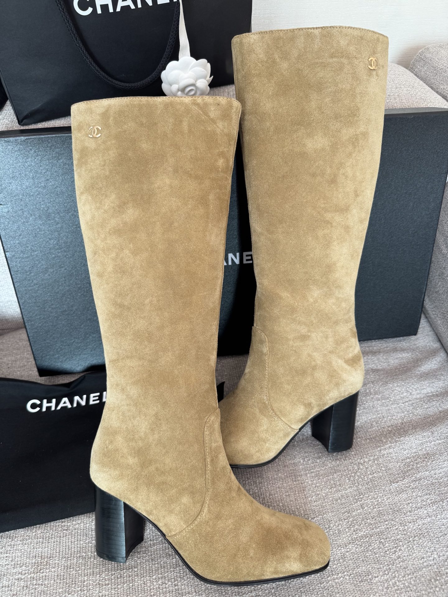Chanel Shoes CHANEL High boots Calfskin #378710 View 2 | Nigo Office