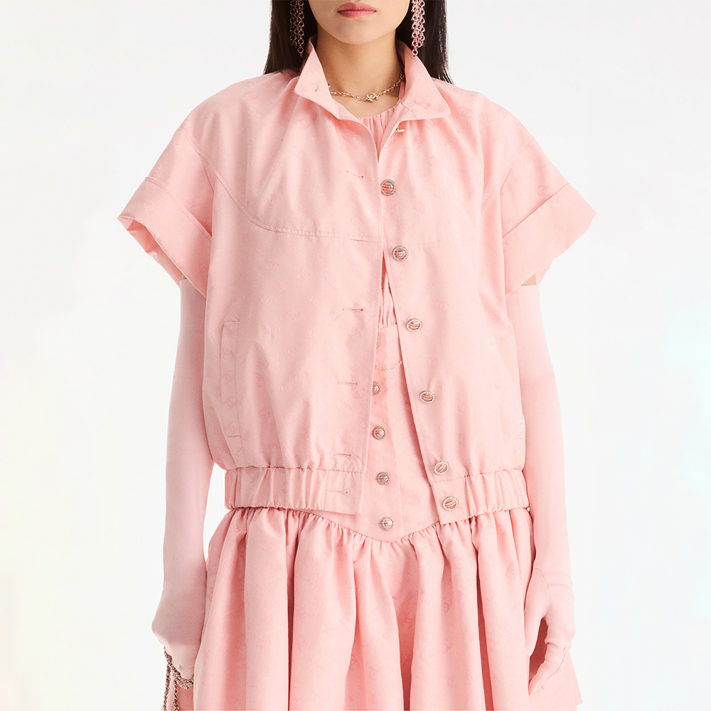 NIGO Chanel Blouson Silk Taffeta Light Pink #nigo377566