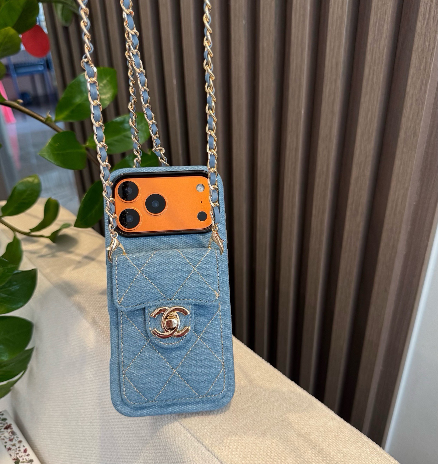 [TOP] CHANEL Phone Case - Light Blue - 711 Luxury