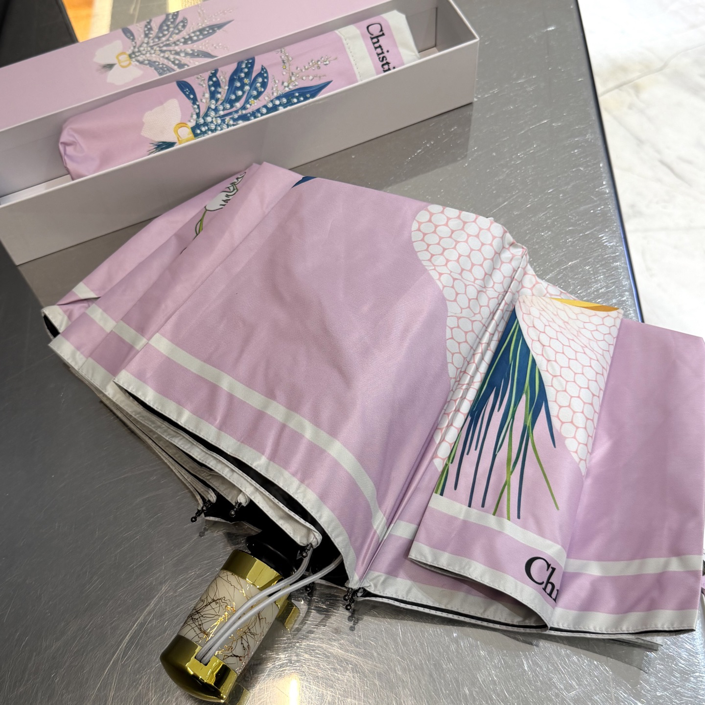 [TOP] Christian Dior Umbrella - Pink - 711 Luxury