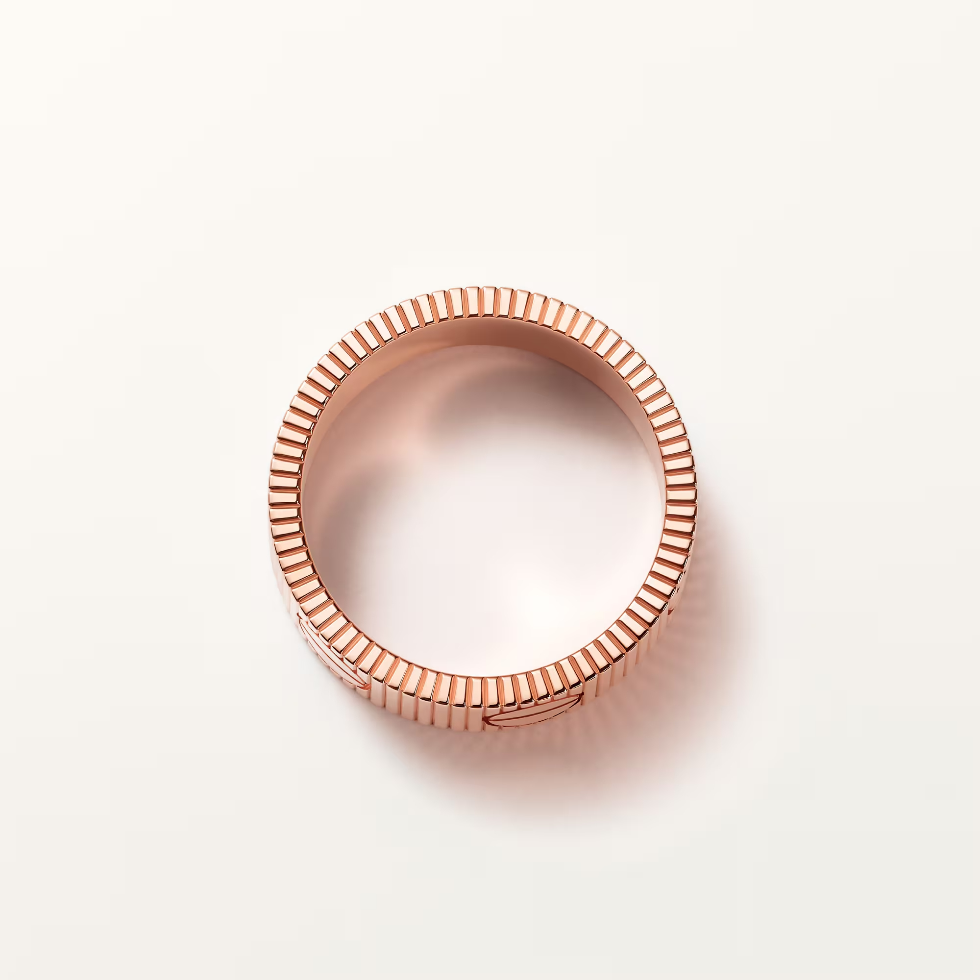 Carty Love Stripe Ring, Rose Gold