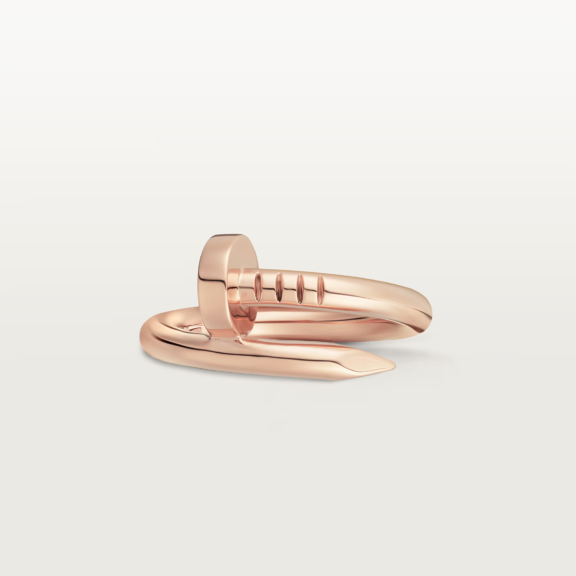 Carty Nails Solo Trace Ring, Rose Gold  ,Medium Model