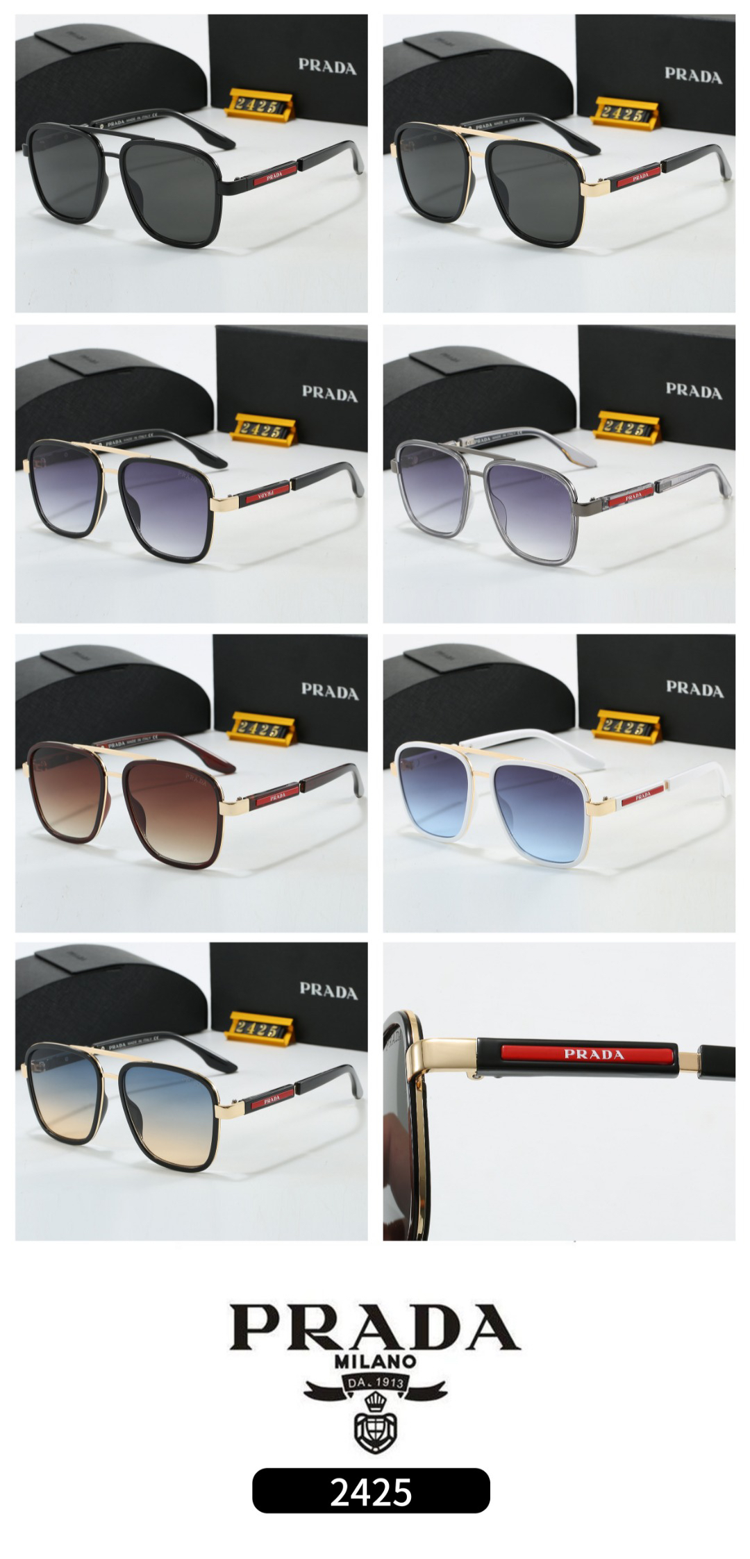[TOP] PRADA Sunglasses - 7 Colors - 711 Luxury