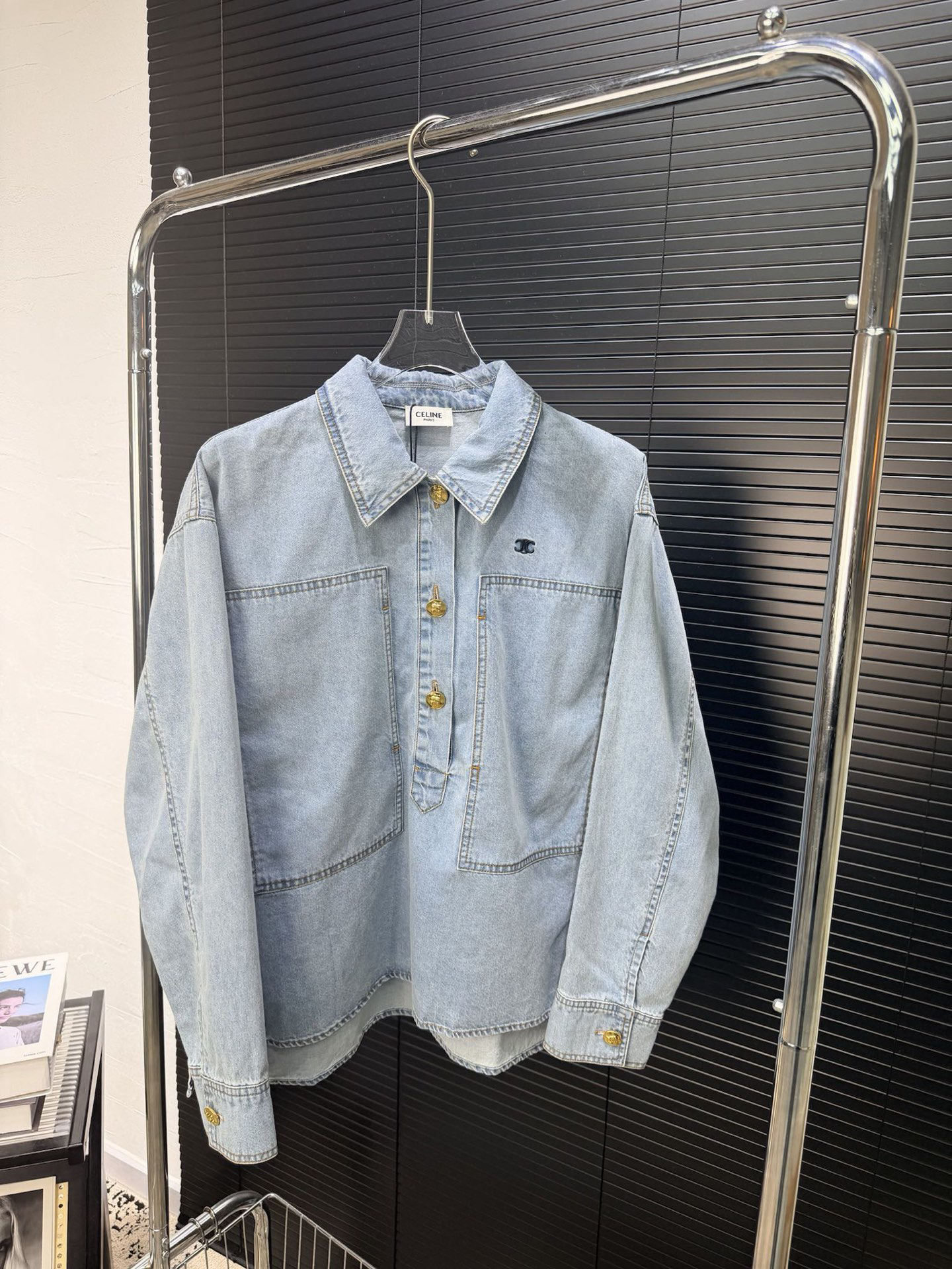 [TOP] CELINE Denim Shirt - Blue