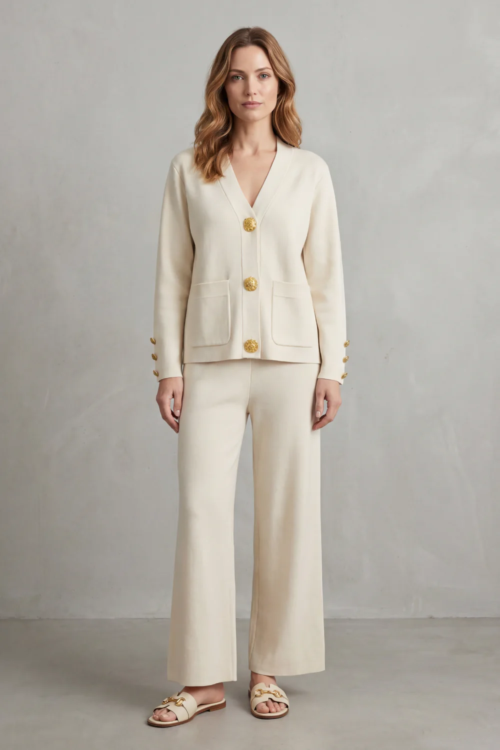 Livia – Gold button detail – Buttoned lounge set