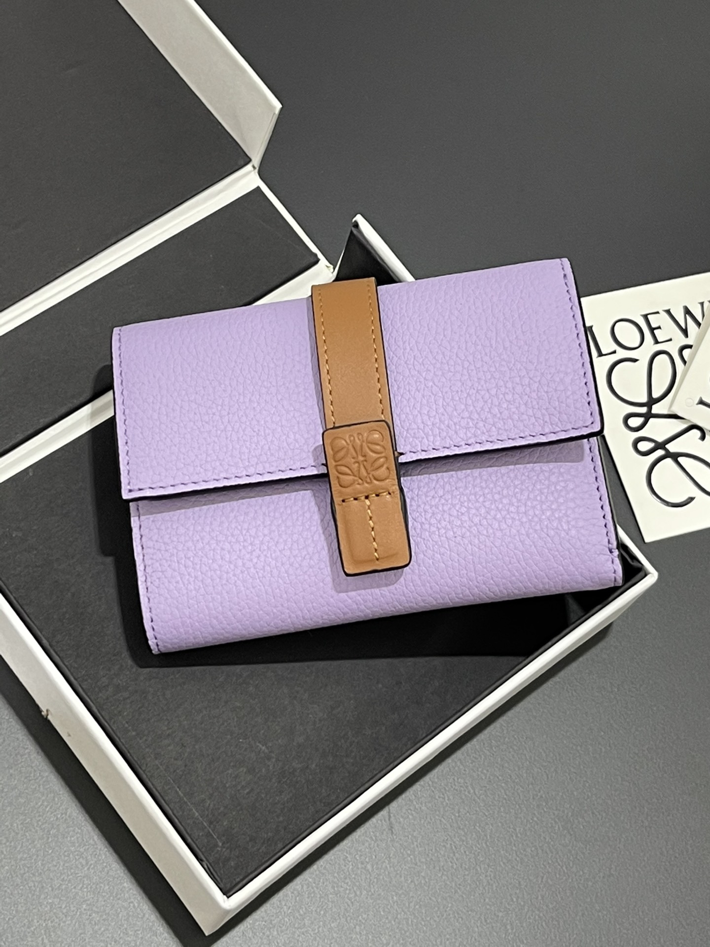 [TOP] LOEWE Wallet 12*8.5cm - Purple - 711 Luxury