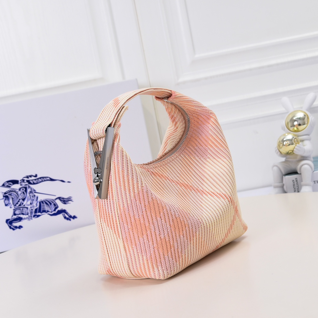 [TOP] BURBERRY Plaid Bag 21.5 x 10.5 x 23cm - Pink - 711 Luxury