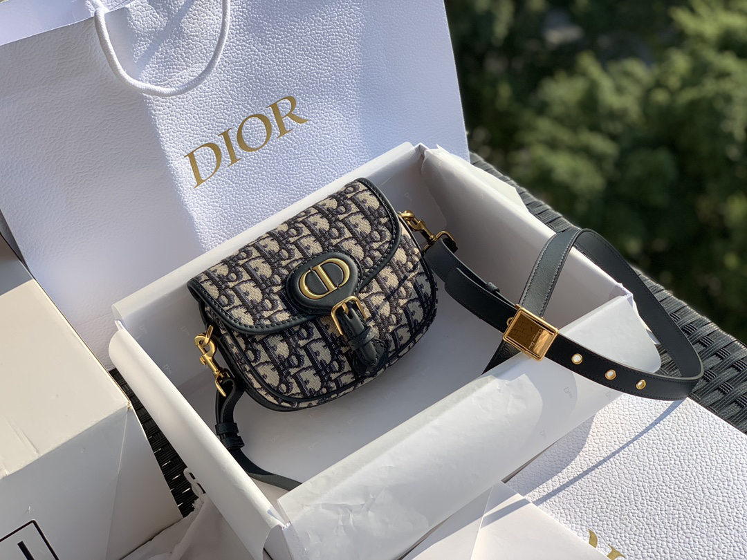 [TOP] Christian Dior Bobby Bag 18x14x5cm - Navy Blue - 711 Luxury