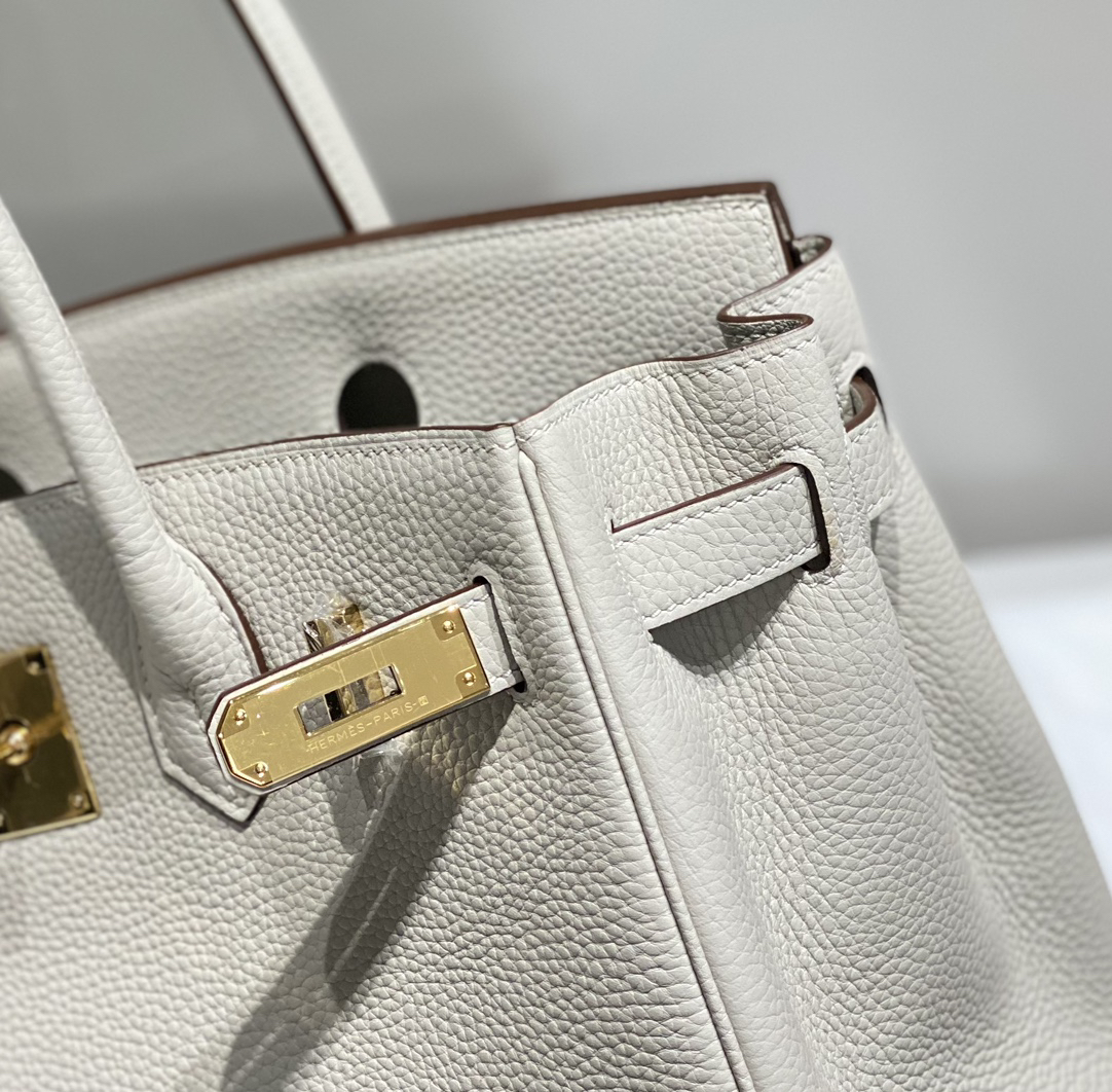 [TOP] HERMES Birkin Togo Leather 30cm - Gris Perle & GHW