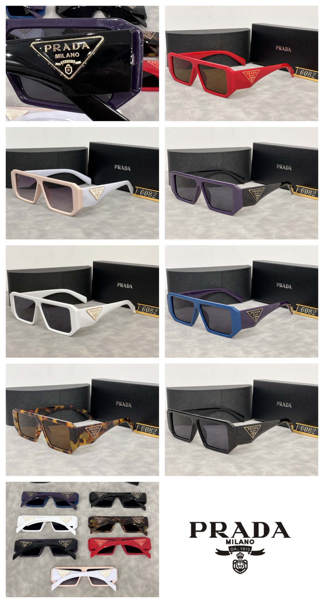 [TOP] PRADA Sunglasses - 7 Colors - 711 Luxury