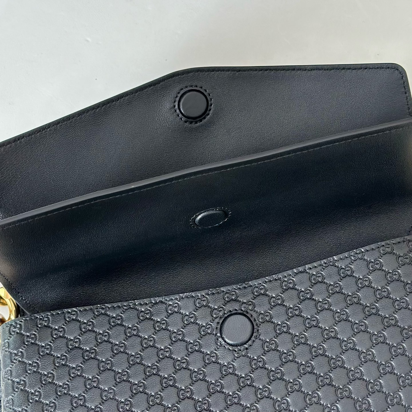 [TOP] GUCCI GG Medium Shoulder Bag with chain 28X16X7cm - Black