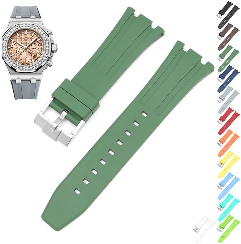 26mm FKM Rubber Band For Audemars Piguet Watches, 26mm Rubber Watch Band For AP Watches - Multiple Colors