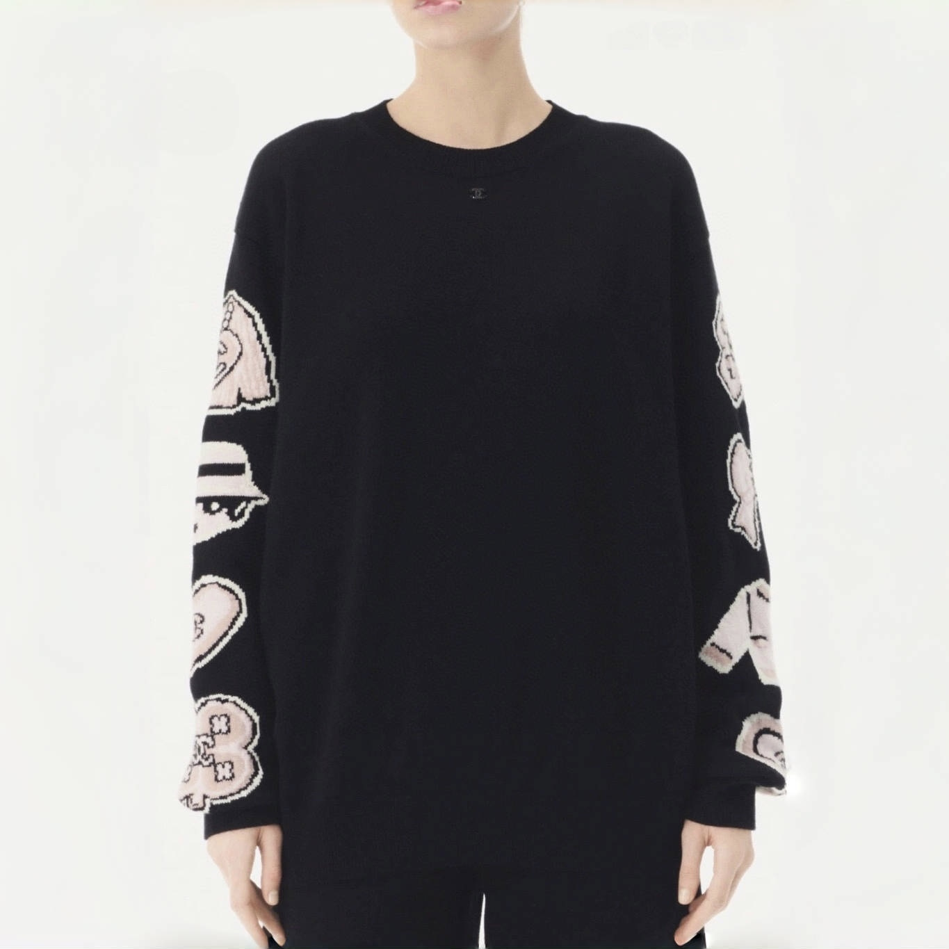 Chanel Clothing Chanel Top-quality Version Portrait Cartoon Doodle Sweater #325446 | Nigo Office