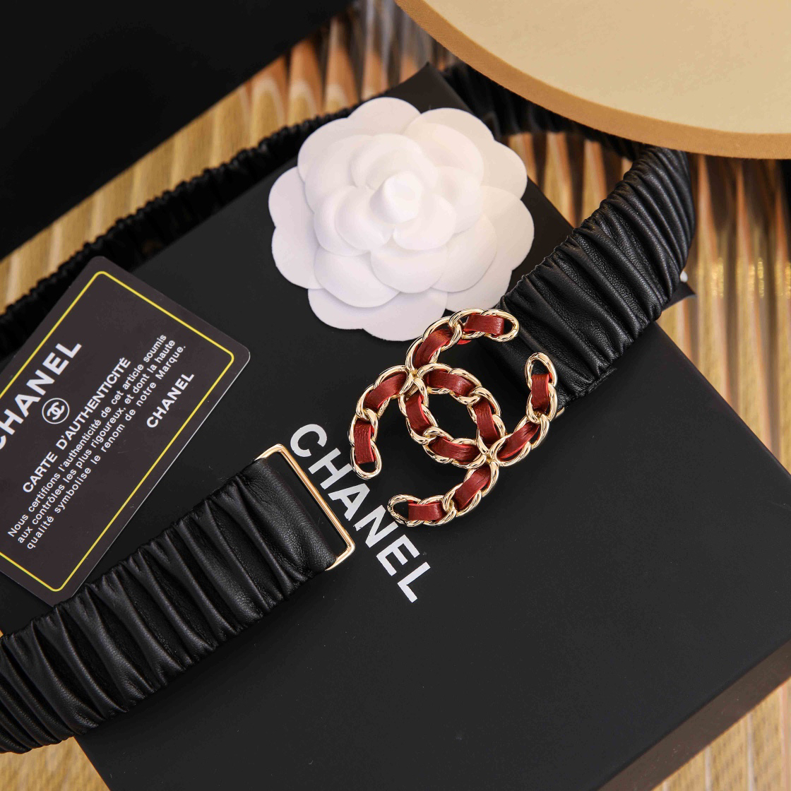 [TOP] CHANEL Elasticity Belt 4 Sizes - Black - 711 Luxury