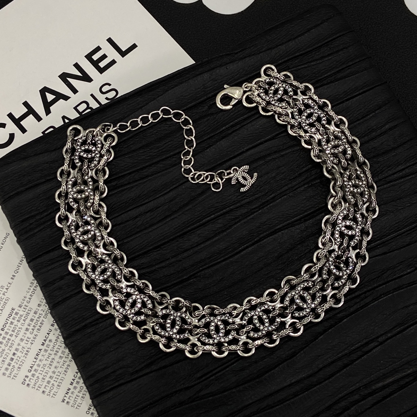 [TOP] CHANEL  Bracelet + Necklace + Earrings - Sliver - 711 Luxury