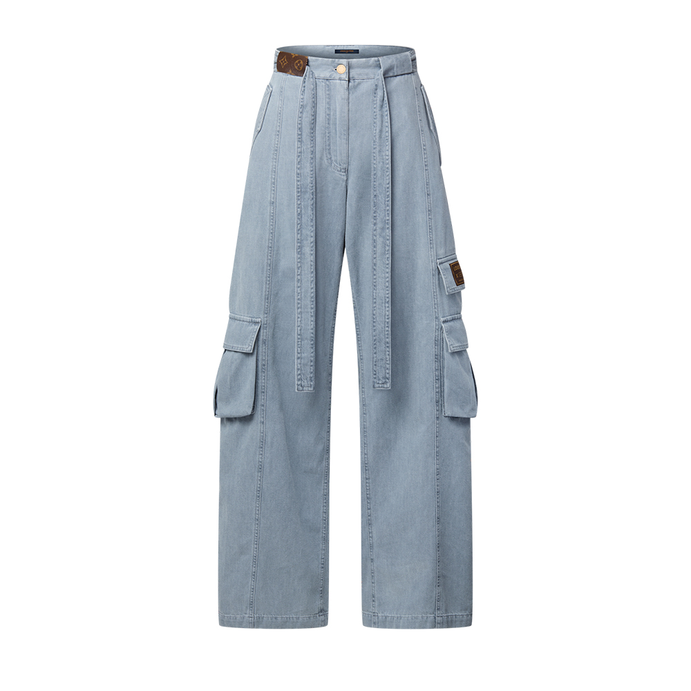 Louis Vuitton Clothing LOUIS VUITTON Utility Pocket Washed Denim Jeans #389675 | Nigo Office