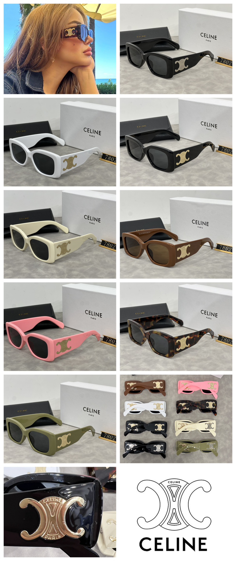 [TOP] CELINE Sunglasses - 8 Colors - 711 Luxury