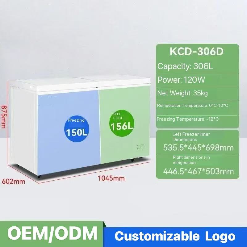 306L 1.1m Dual-Temperature Refrigerator --- 0.59 CBM